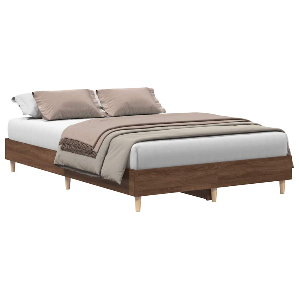 Giroletto senza Materasso Rovere Marrone 135x190 cm Truciolato | homemem39