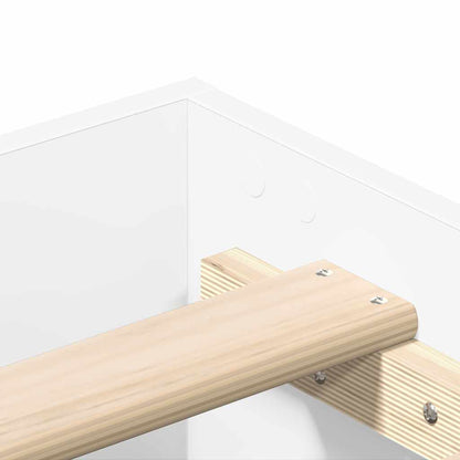 Giroletto senza Materasso Bianco 120x190cm in Legno Multistrato