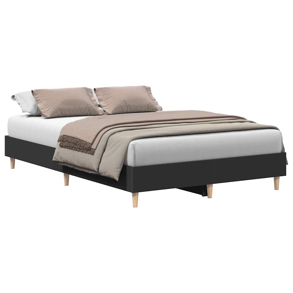 Giroletto senza Materasso Nero 120x190 cm in Legno Multistrato | homemem39