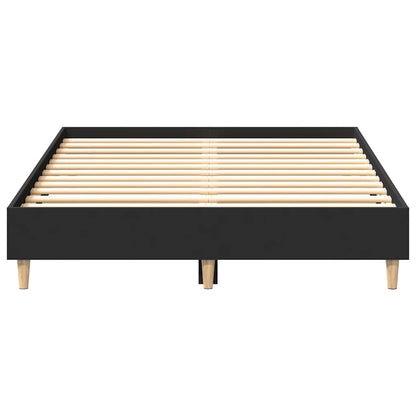 Giroletto senza Materasso Nero 120x190 cm in Legno Multistrato