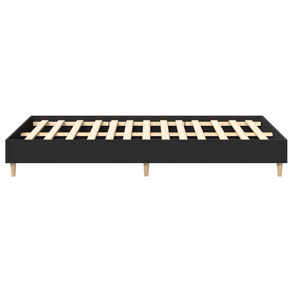 Giroletto senza Materasso Nero 120x190 cm in Legno Multistrato | homemem39
