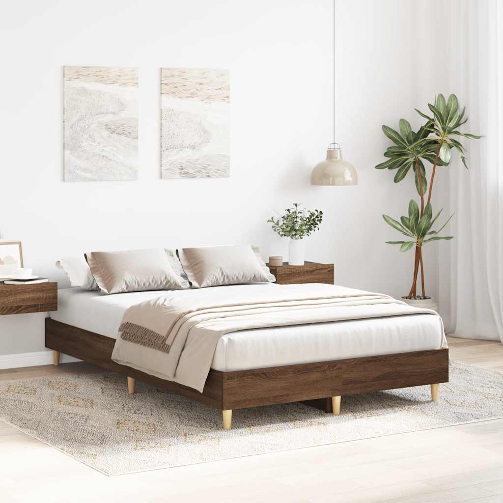 Giroletto senza Materasso Rovere Marrone 120x190 cm Truciolato | homemem39