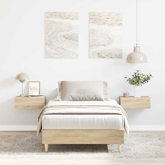 Giroletto senza Materasso Rovere Sonoma 90x190 cm in Truciolato | homemem39