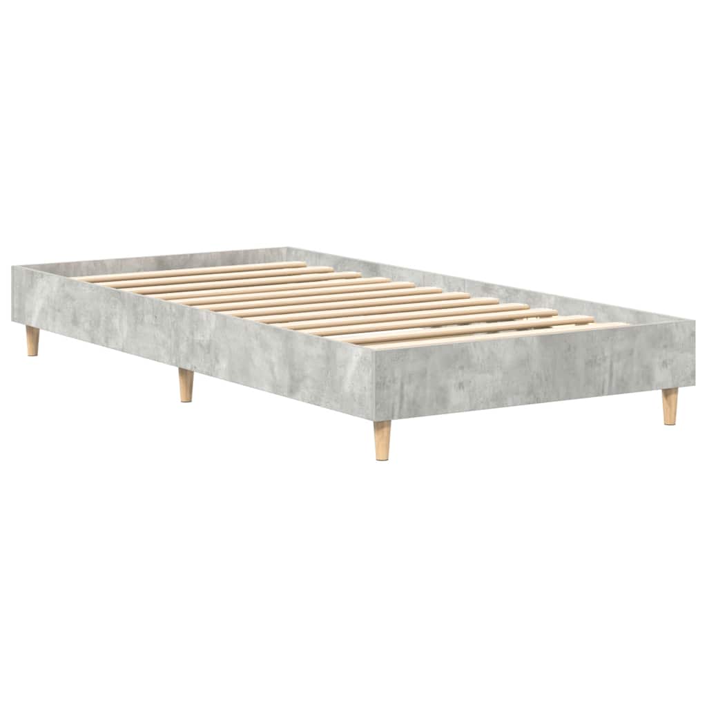 Giroletto senza Materasso Grigio Cemento 90x190 cm Truciolato | homemem39