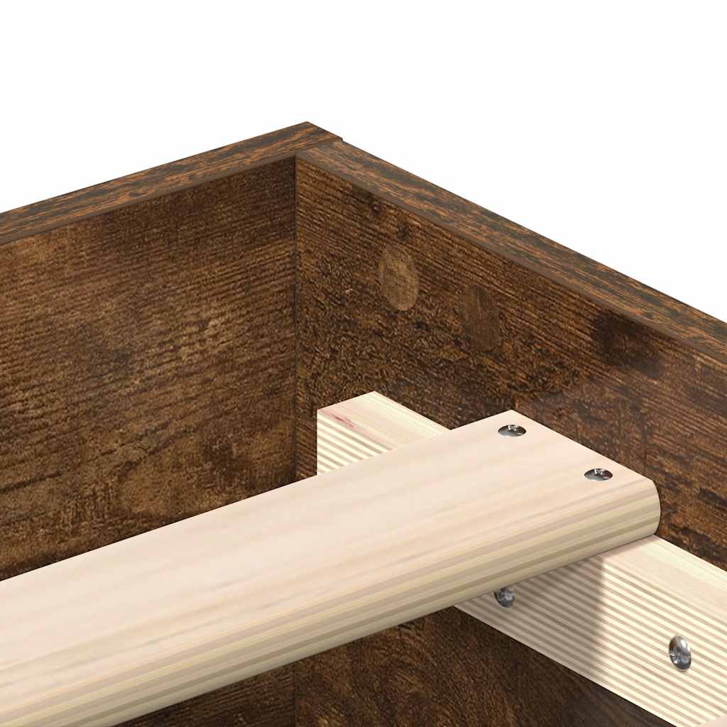 Giroletto senza Materasso Rovere Fumo 90x190 cm in Truciolato | homemem39