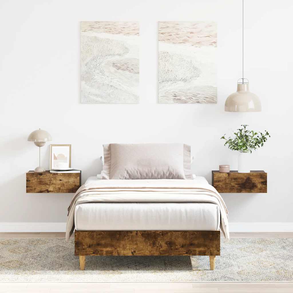 Giroletto senza Materasso Rovere Fumo 90x190 cm in Truciolato | homemem39