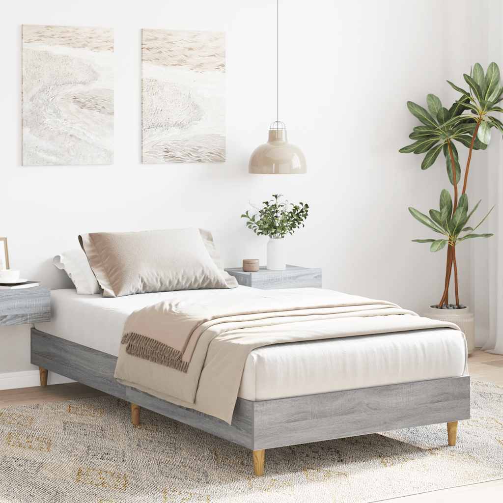 Giroletto senza Materasso Grigio Sonoma 90x190 cm in Truciolato | homemem39