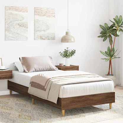 Giroletto senza Materasso Rovere Marrone 90x190cm in Truciolato | homemem39