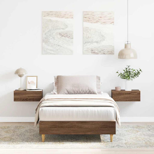 Giroletto senza Materasso Rovere Marrone 90x190cm in Truciolato | homemem39
