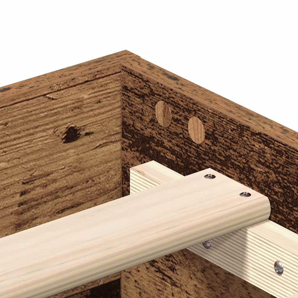 Giroletto senza Materasso Legno Antico 90x190 cm in Truciolato