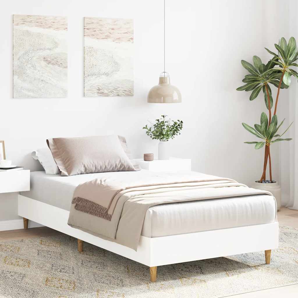 Giroletto senza Materasso Bianco 75x190 cm in Legno Multistrato | homemem39