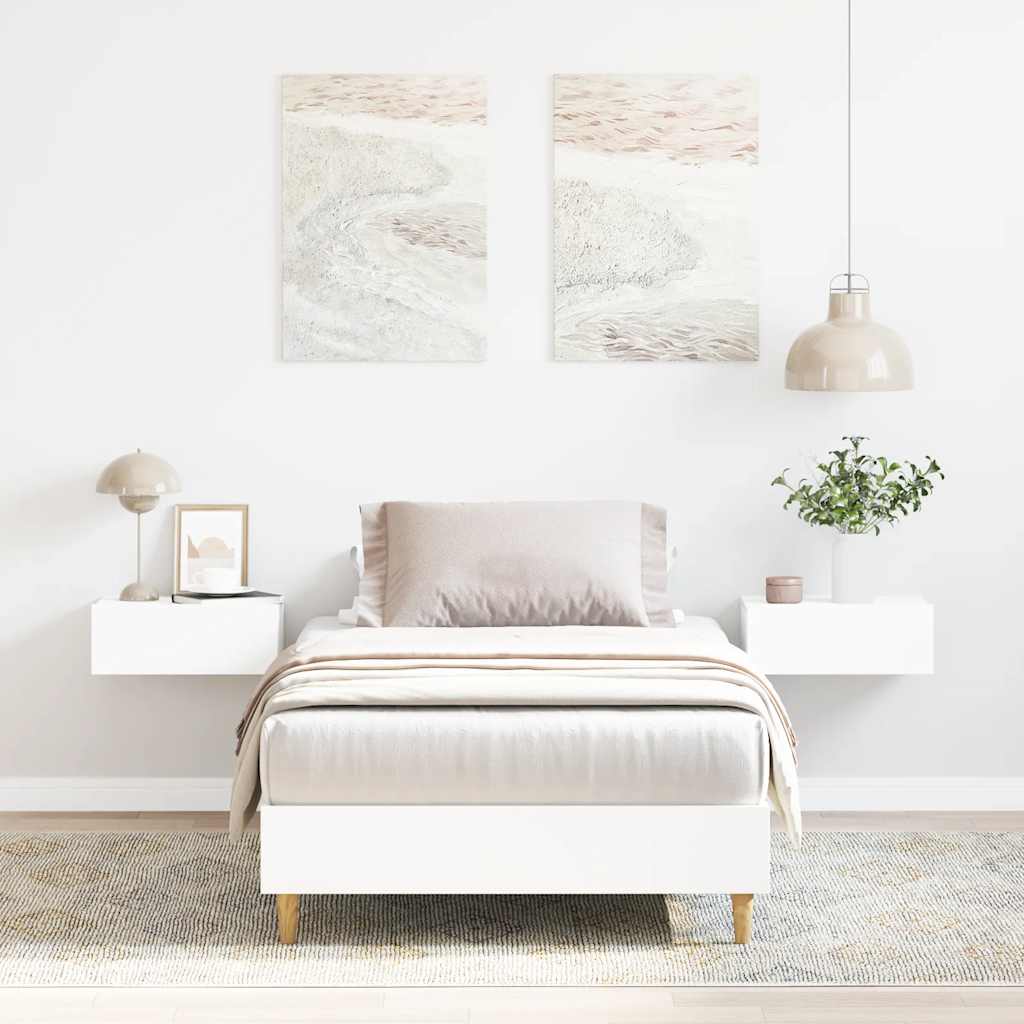 Giroletto senza Materasso Bianco 75x190 cm in Legno Multistrato