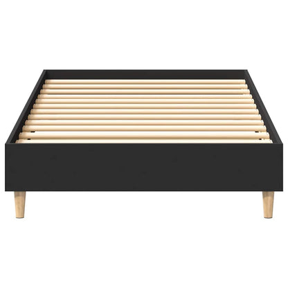 Giroletto senza Materasso Nero 75x190 cm in Legno Multistrato | homemem39