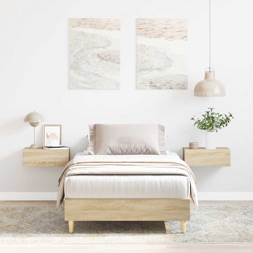 Giroletto senza Materasso Rovere Sonoma 75x190 cm in Truciolato - homemem39