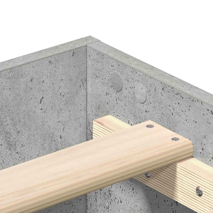Giroletto senza Materasso Grigio Cemento 75x190 cm Truciolato | homemem39