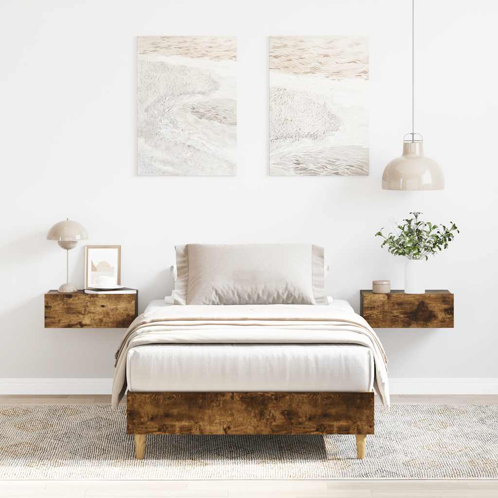 Giroletto senza Materasso Rovere Fumo 75x190 cm in Truciolato | homemem39