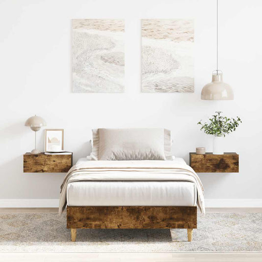 Giroletto senza Materasso Rovere Fumo 75x190 cm in Truciolato | homemem39
