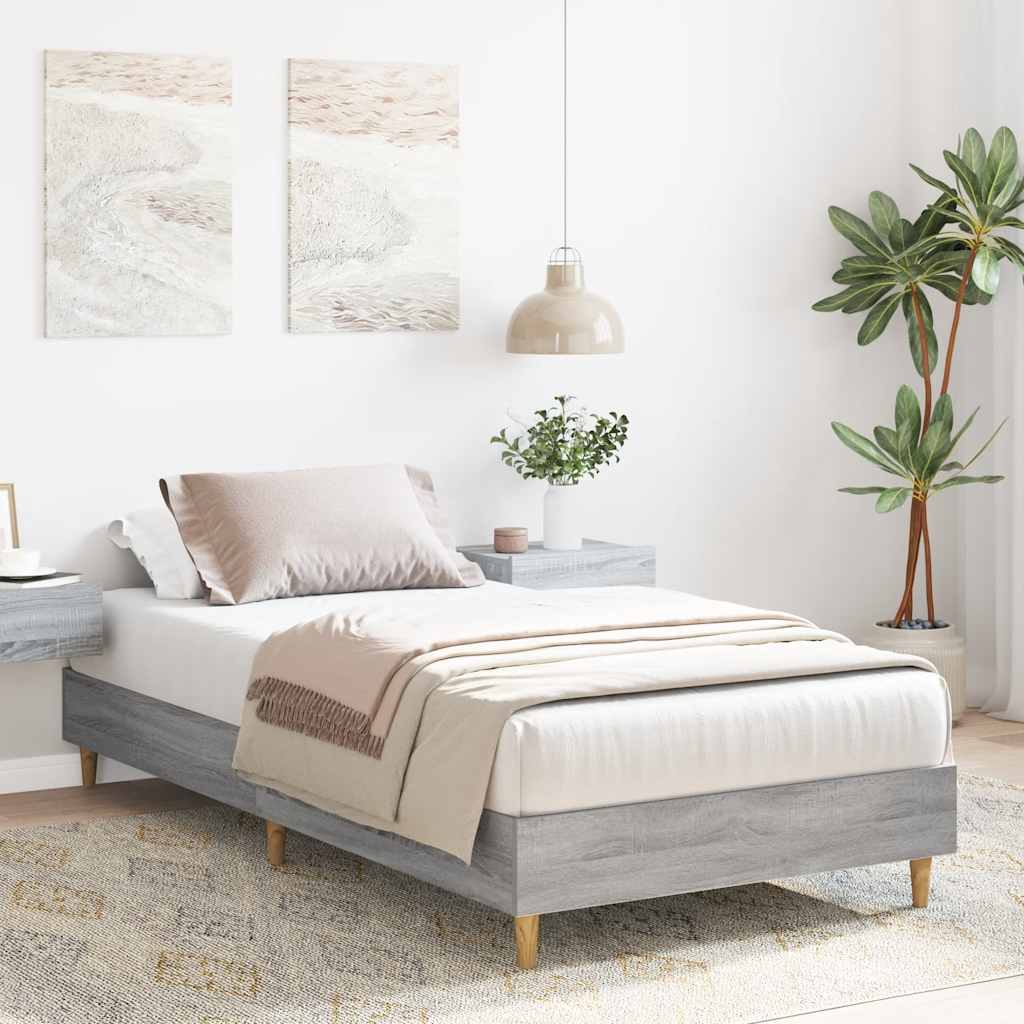 Giroletto senza Materasso Grigio Sonoma 75x190 cm in Truciolato | homemem39