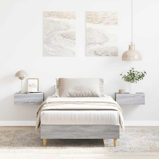 Giroletto senza Materasso Grigio Sonoma 75x190 cm in Truciolato | homemem39