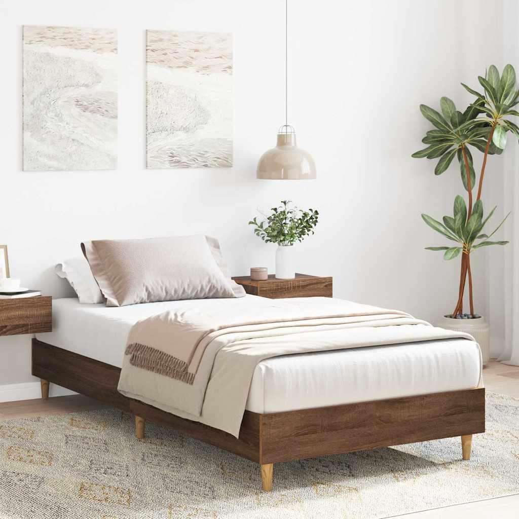 Giroletto senza Materasso Rovere Marrone 75x190cm in Truciolato | homemem39