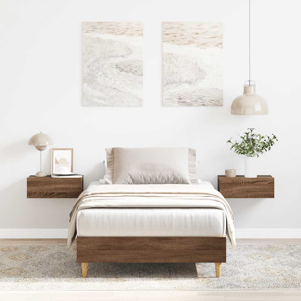Giroletto senza Materasso Rovere Marrone 75x190cm in Truciolato | homemem39