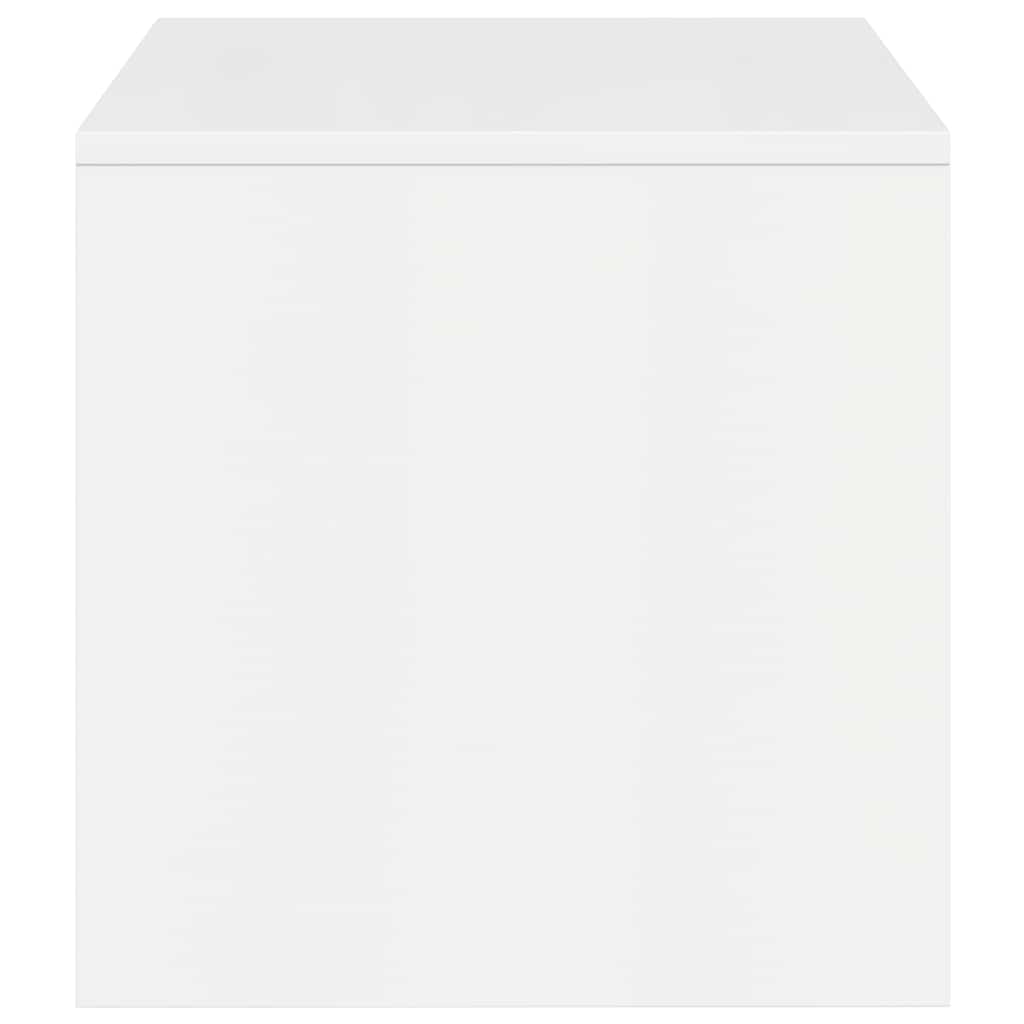 Mobile Porta TV Bianco Lucido 100x40x40 cm in Legno Multistrato - homemem39