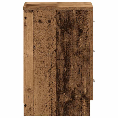Comodini 2 pz Legno Antico 38x35x55 cm in Legno Multistrato - homemem39