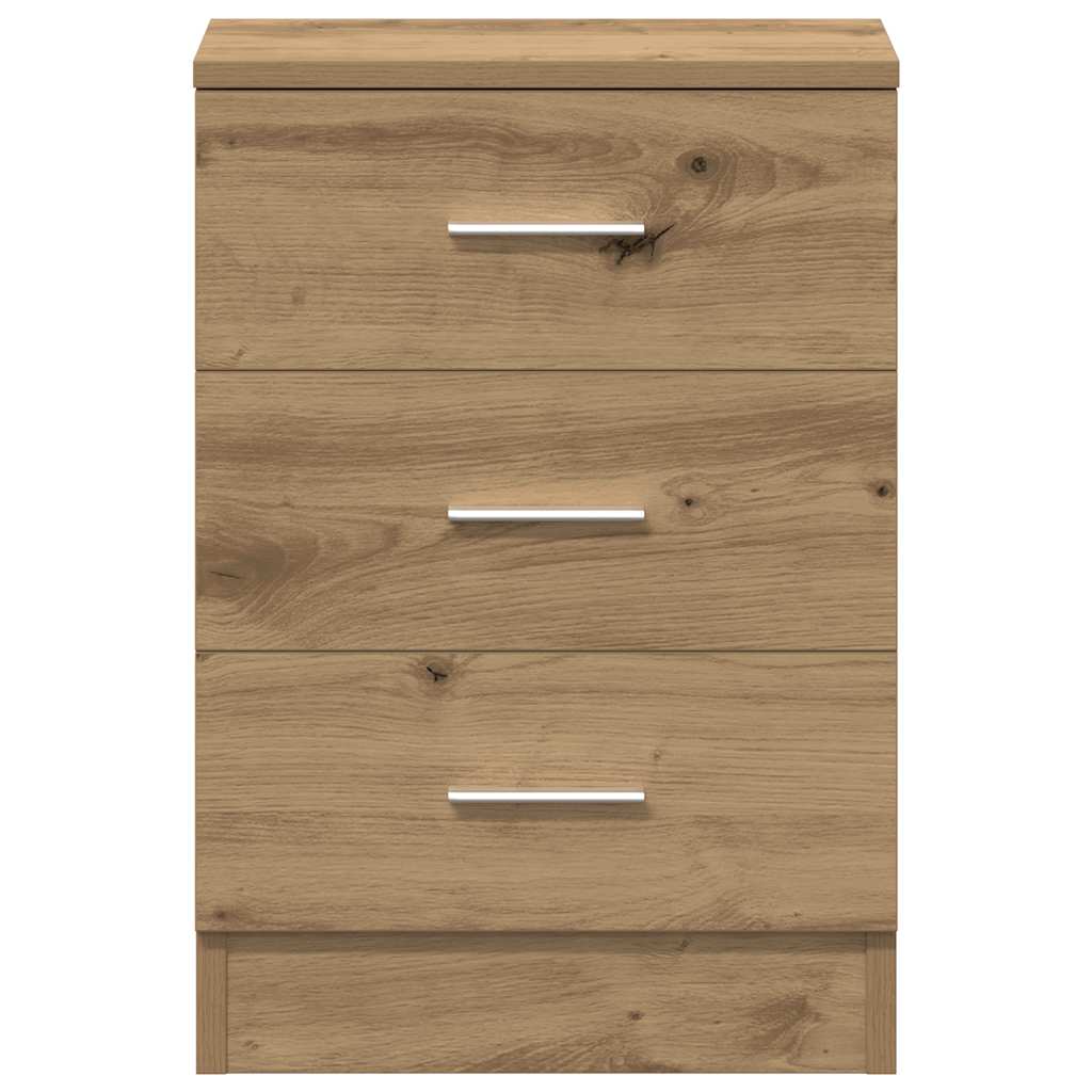 Comodino Rovere Artigianale 38x35x55 cm in Legno Multistrato - homemem39