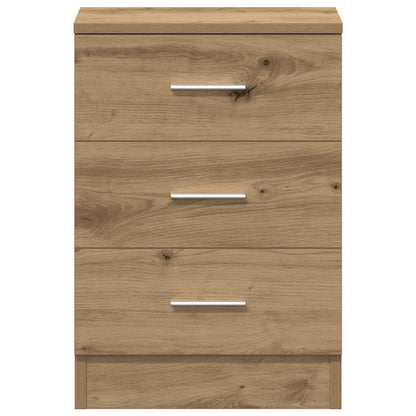 Comodino Rovere Artigianale 38x35x55 cm in Legno Multistrato - homemem39