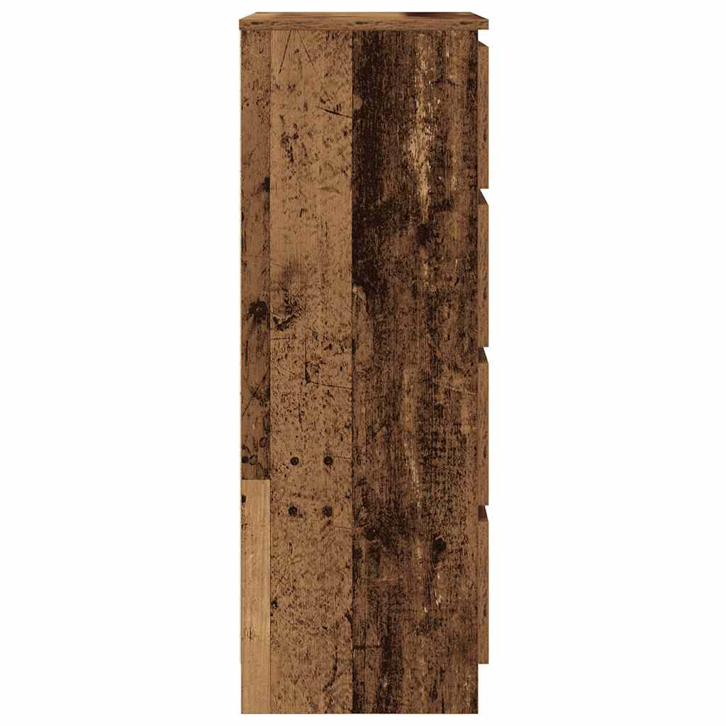 Credenza Legno Antico 60x35x98,5 cm in Legno Multistrato - homemem39