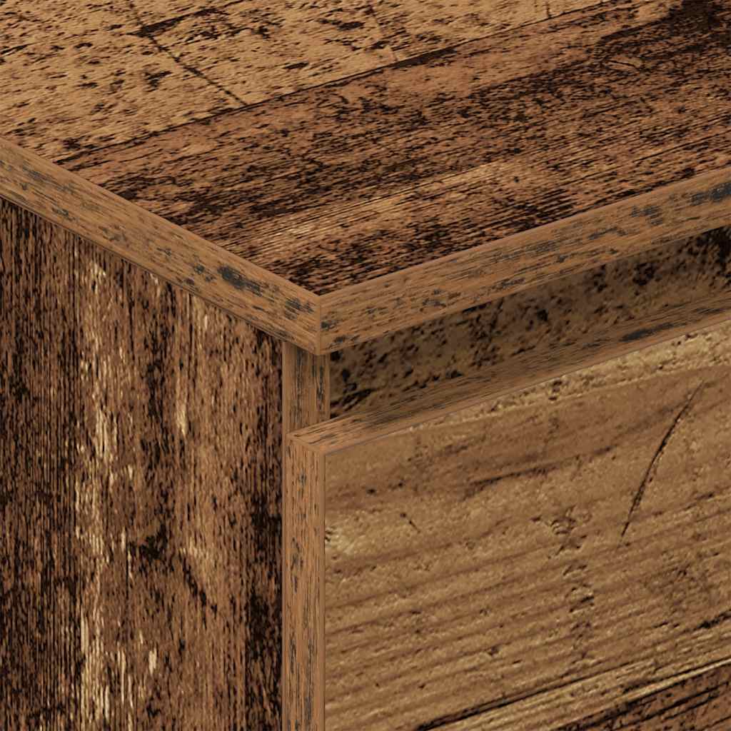 Credenza Legno Antico 60x35x98,5 cm in Legno Multistrato - homemem39