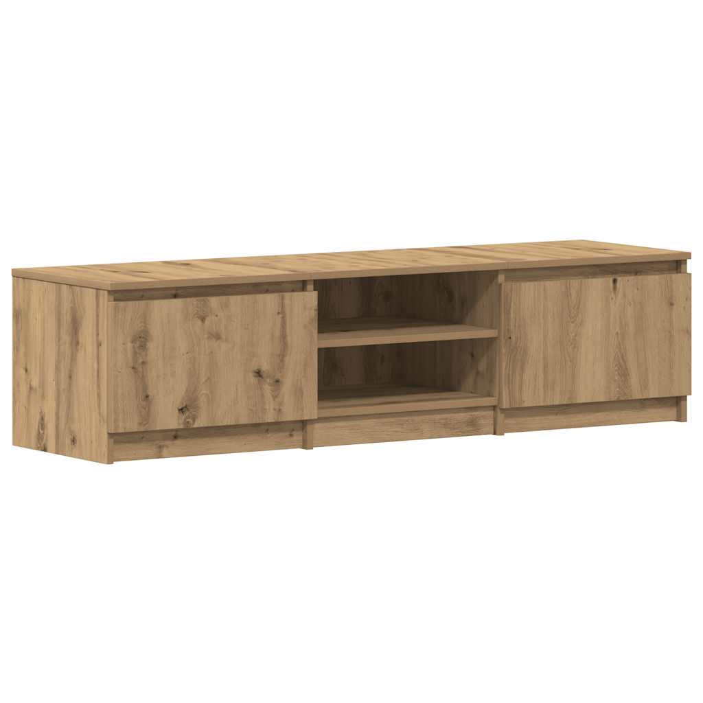 Mobile Porta TV Rovere Artigianale 140x40x36 cm Multistrato - homemem39