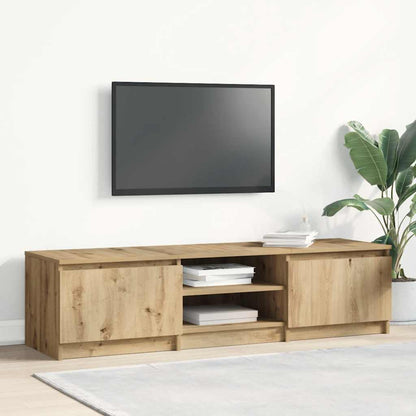 Mobile Porta TV Rovere Artigianale 140x40x36 cm Multistrato - homemem39