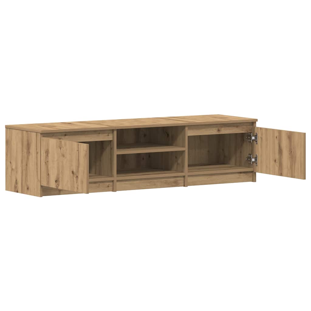 Mobile Porta TV Rovere Artigianale 140x40x36 cm Multistrato - homemem39