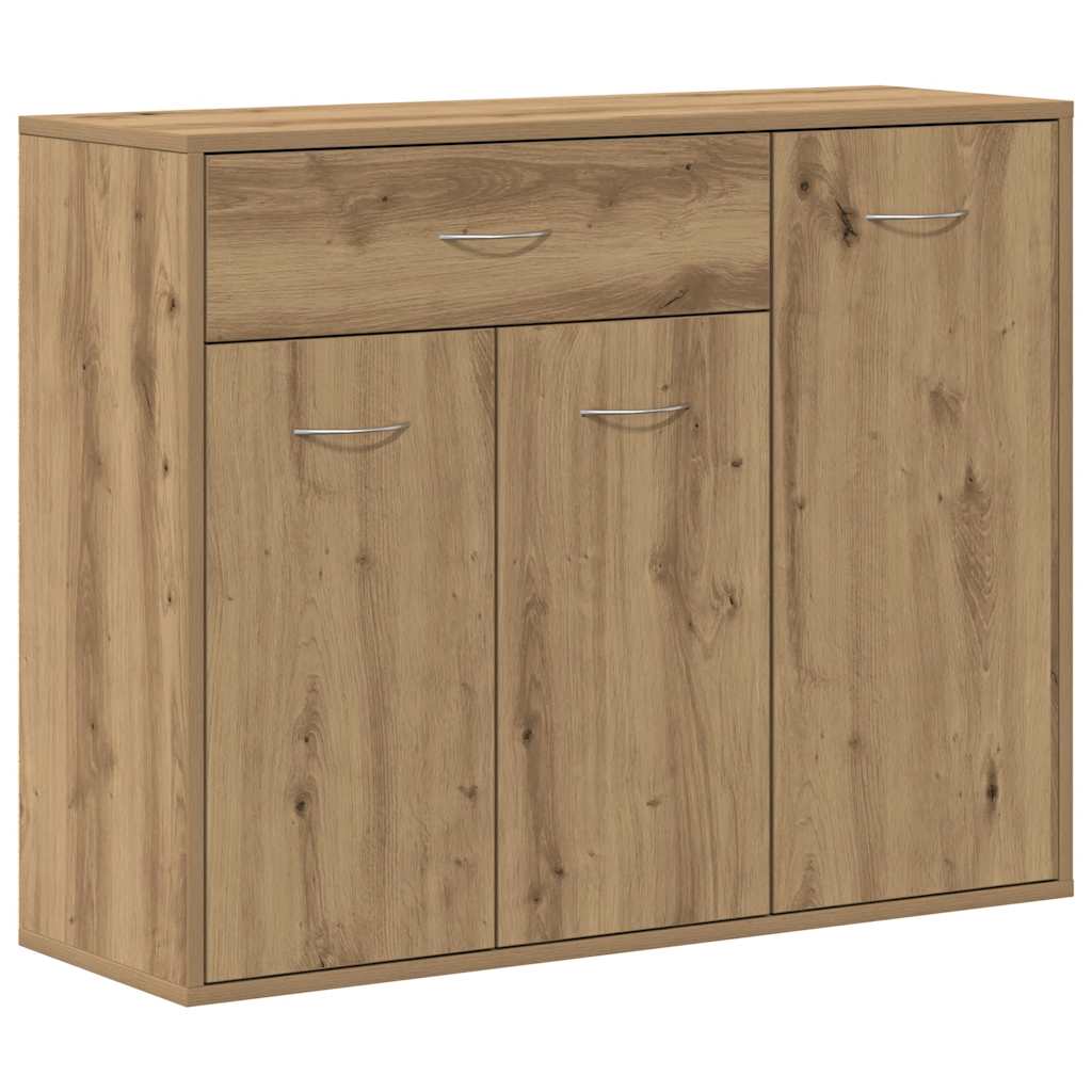 Credenza Rovere Artigianale 88x30x70 cm in Legno Multistrato - homemem39