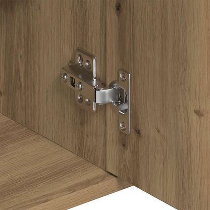 Credenza Rovere Artigianale 88x30x70 cm in Legno Multistrato - homemem39