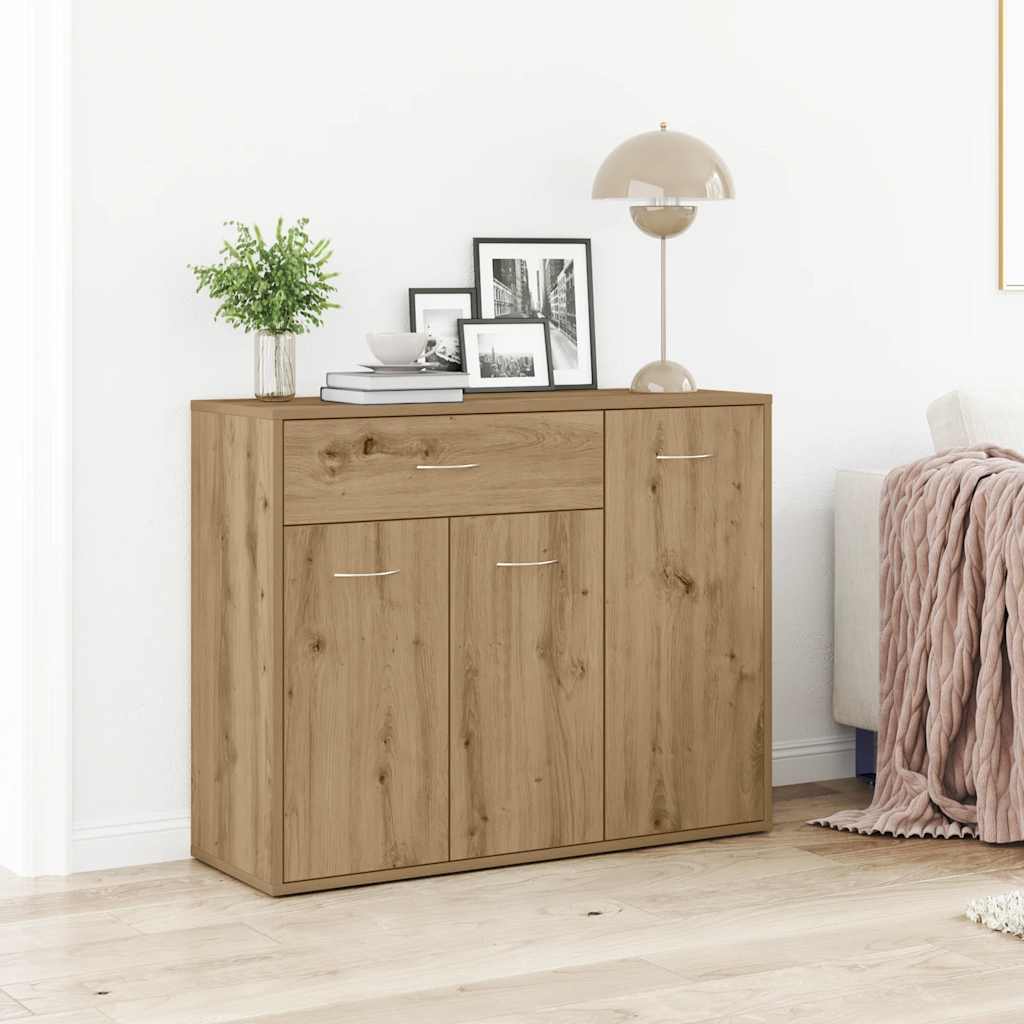 Credenza Rovere Artigianale 88x30x70 cm in Legno Multistrato - homemem39