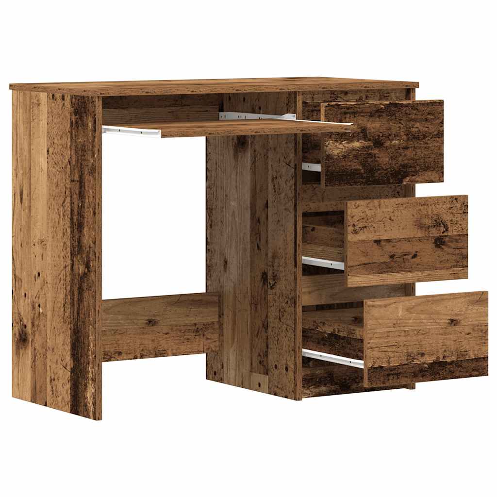 Scrivania Legno Antico 90x45x76 cm in Legno Multistrato | homemem39