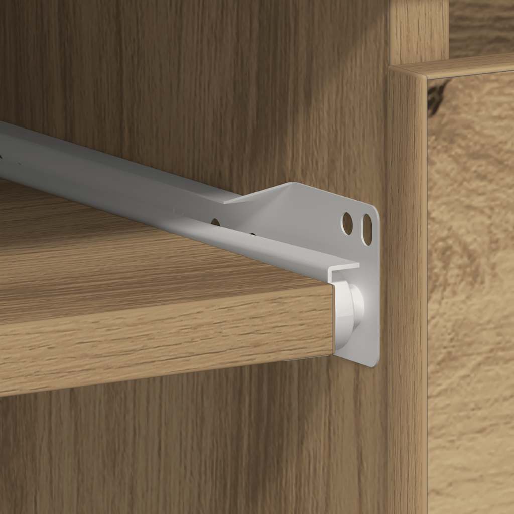 Scrivania Rovere Artigianale 90x45x76 cm in Legno Multistrato - homemem39