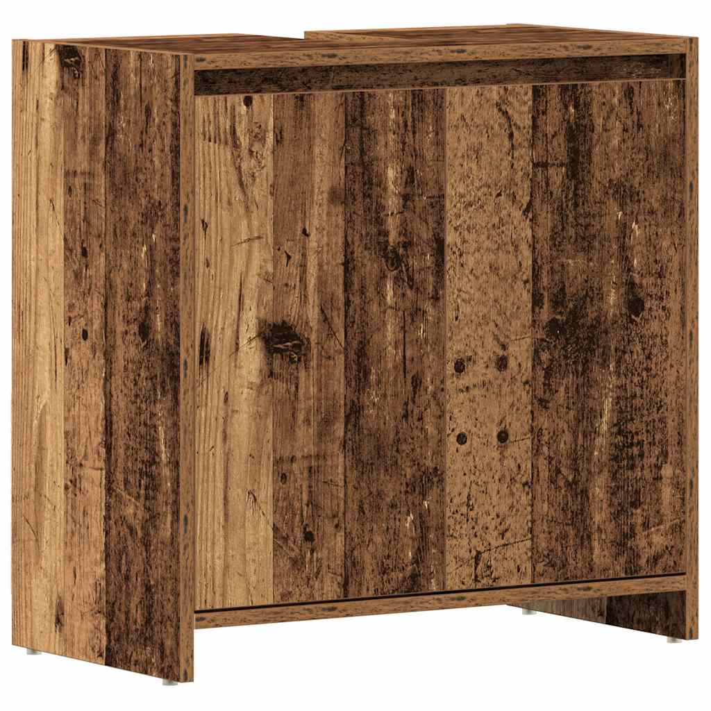 Mobile Lavabo Bagno Legno Antico 60x33x60 cm Legno Multistrato | homemem39