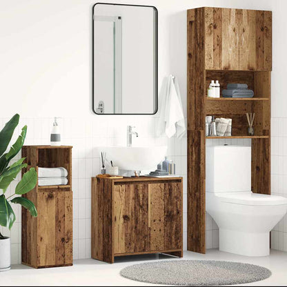 Mobile Lavabo Bagno Legno Antico 60x33x60 cm Legno Multistrato | homemem39