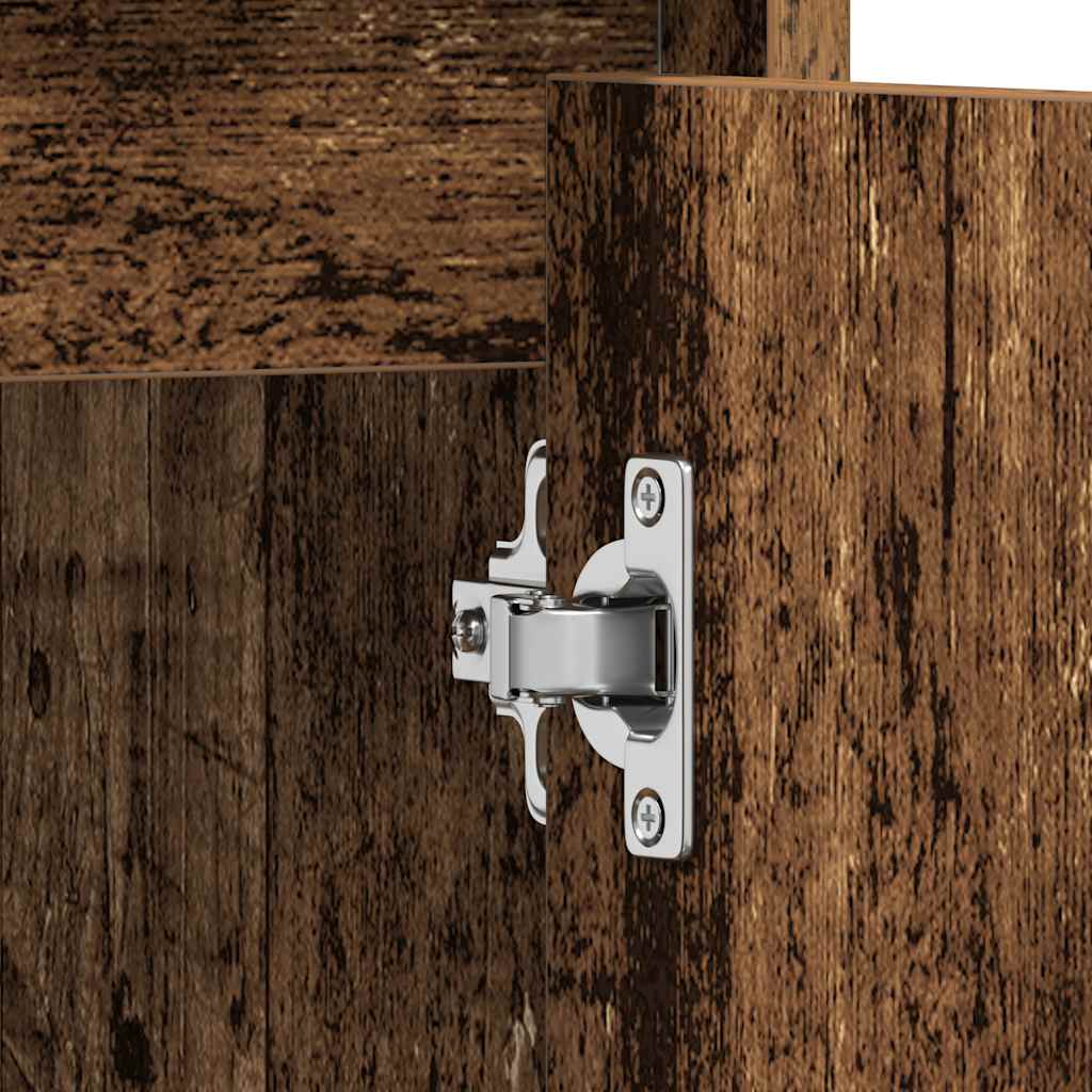 Mobile Lavabo Bagno Legno Antico 60x33x60 cm Legno Multistrato | homemem39