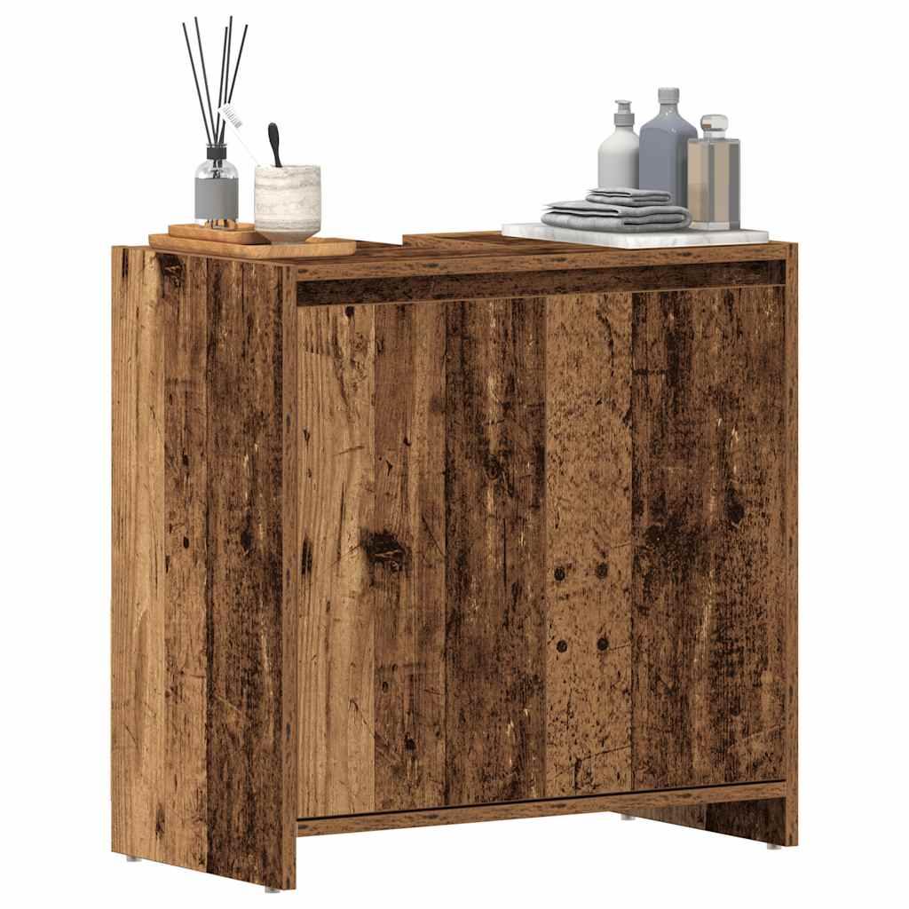 Mobile Lavabo Bagno Legno Antico 60x33x60 cm Legno Multistrato | homemem39