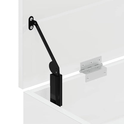 Panca Porta Scarpe Bianco Lucido 102x30,5x45 cm Truciolato - homemem39