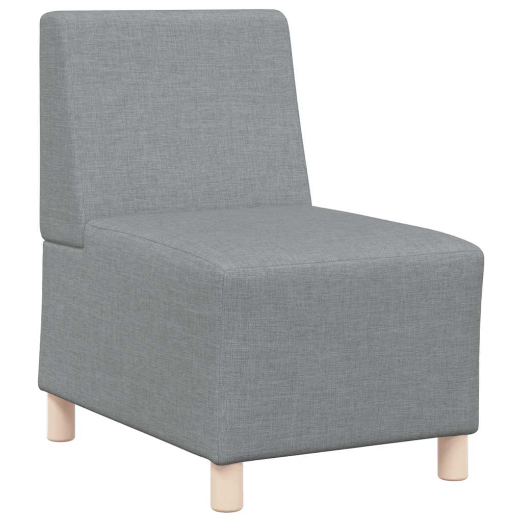 Divano componibile senza braccioli grigio chiaro 55 cm in tessuto | homemem39