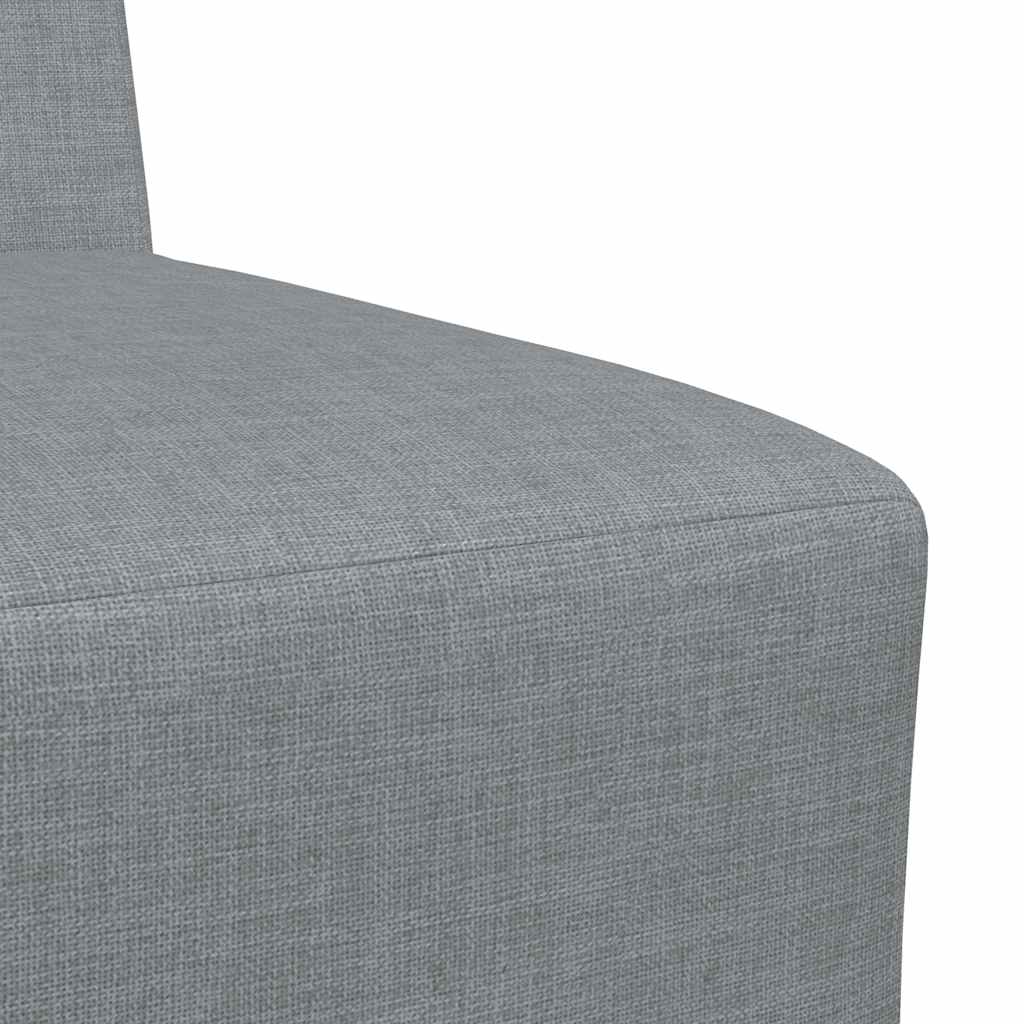 Divano componibile senza braccioli grigio chiaro 55 cm in tessuto | homemem39