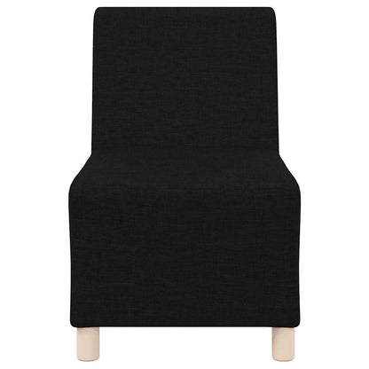 Divano componibile senza braccioli nero 55 cm in tessuto | homemem39