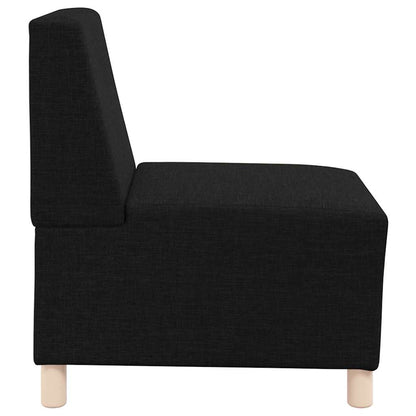 Divano componibile senza braccioli nero 55 cm in tessuto | homemem39