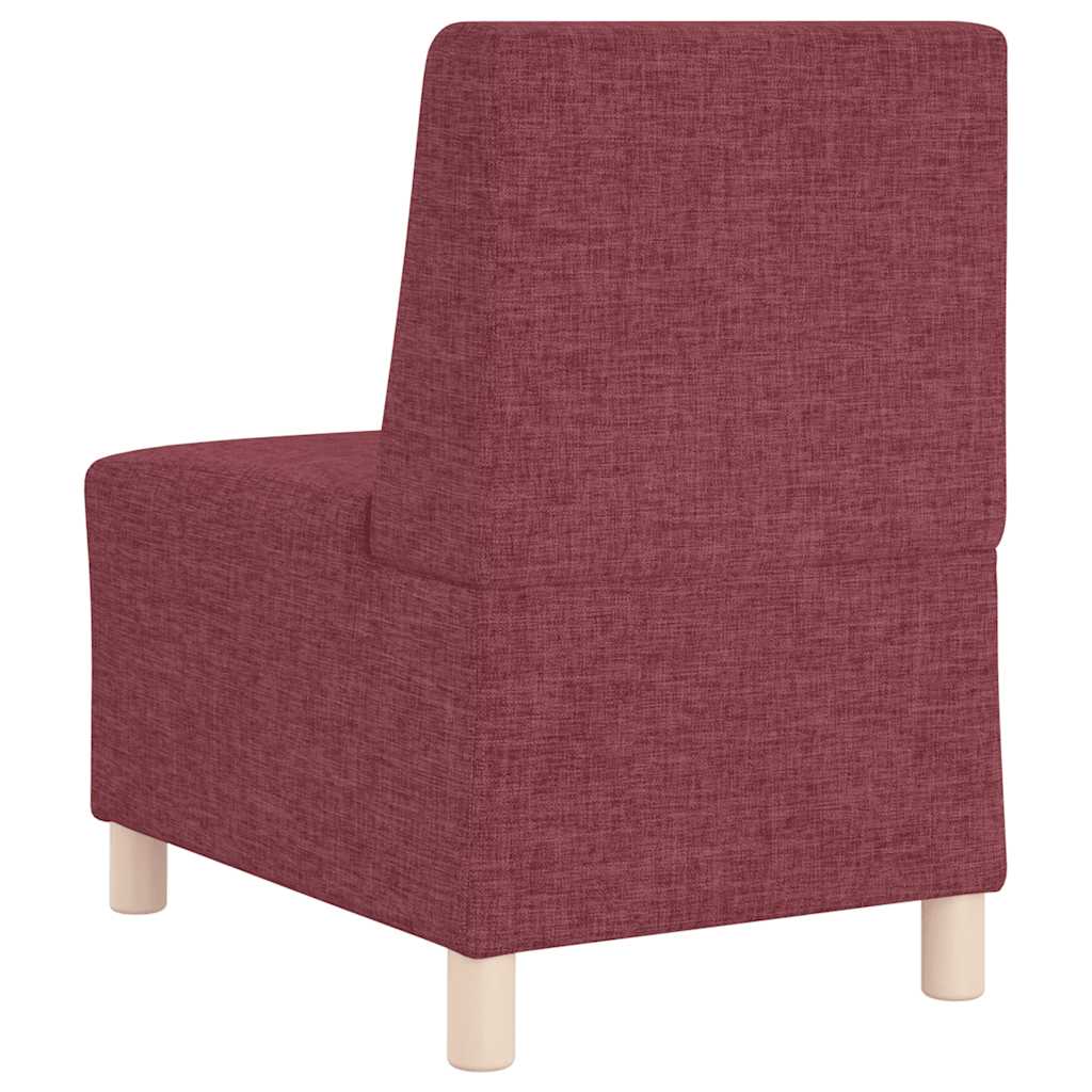 Divano Sedia senza Braccioli Rosso Vino 55 cm in Tessuto - homemem39