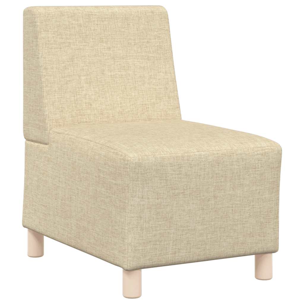 Divano componibile senza braccioli crema 55 cm in tessuto | homemem39